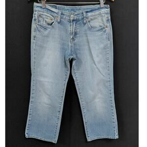Lucky Brand by Gene Montesano Classic Rider Crop Jeans Denim Size 4/27